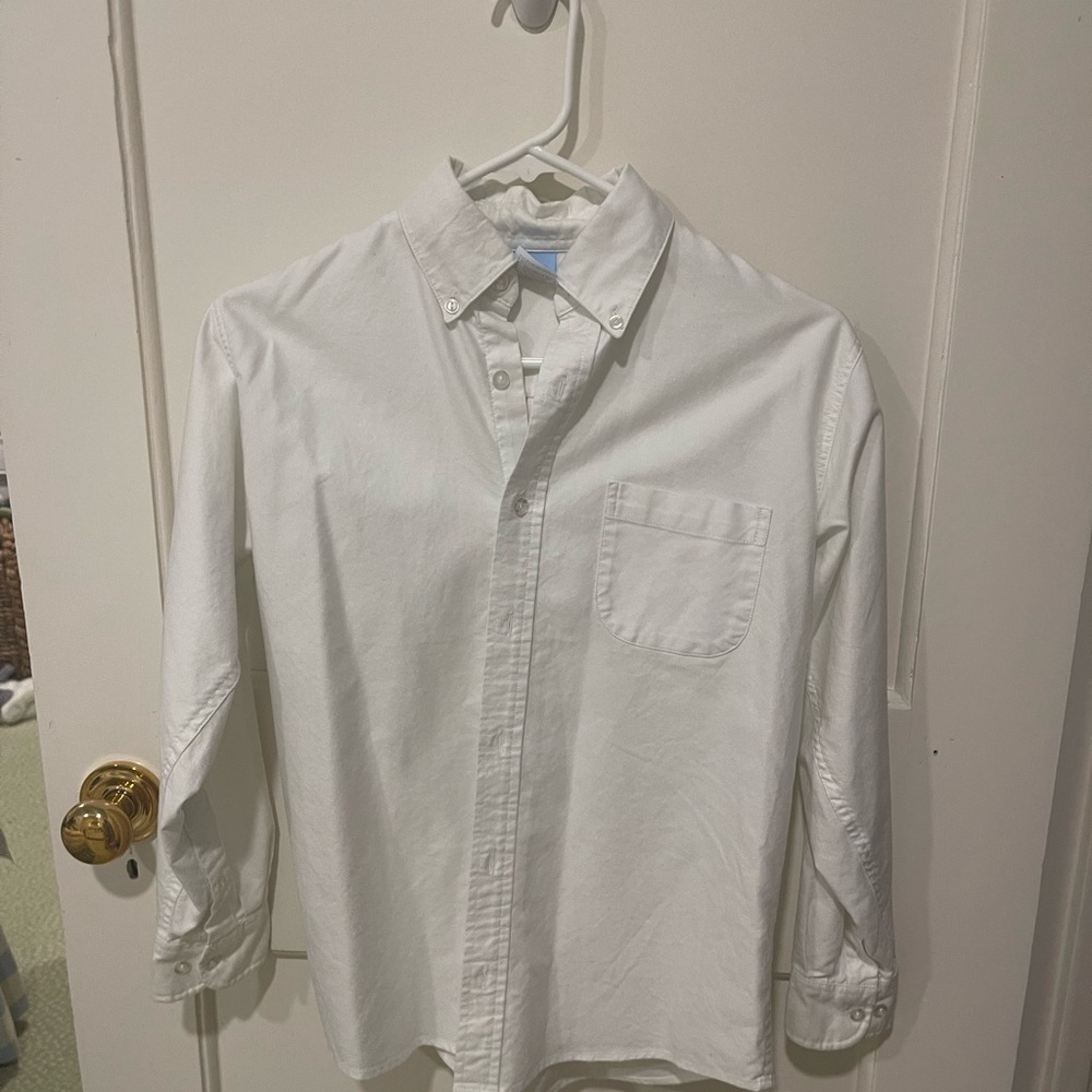 Bella Bliss White Casual Button Down Shirt boys size 12